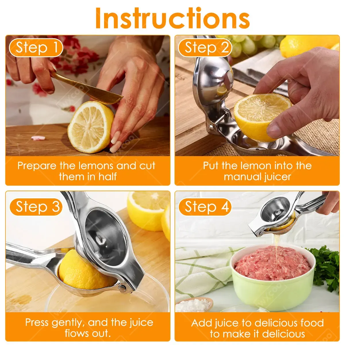 Lemon Squeezer Kitchen Accesso - огляд і ціна Citrus Juicer Bar