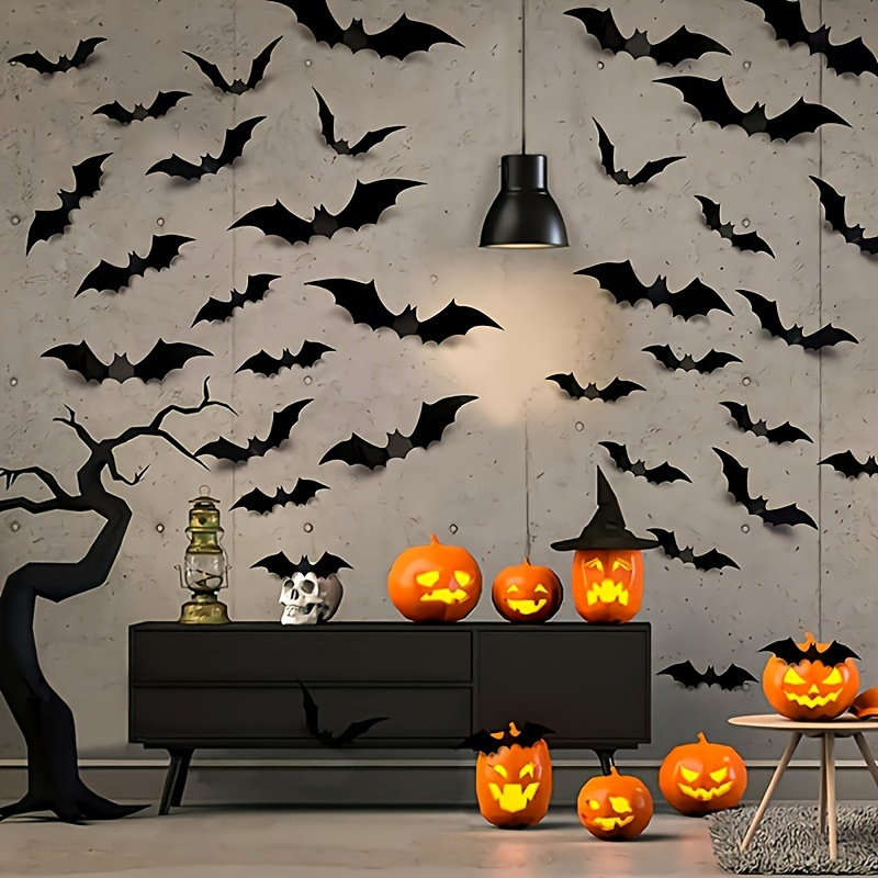 3D Black PVC Bat Halloween Wal - огляд і ціна Home Bar Set