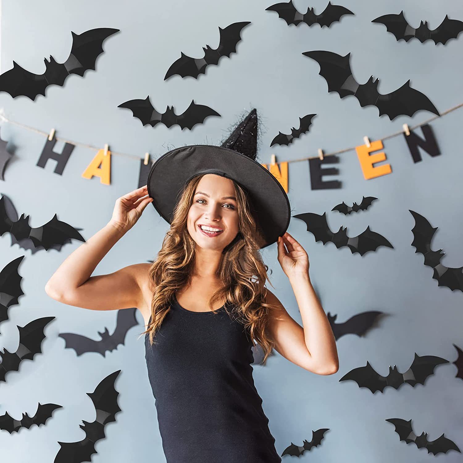 3D Black PVC Bat Halloween Wal - огляд і ціна Home Bar Set