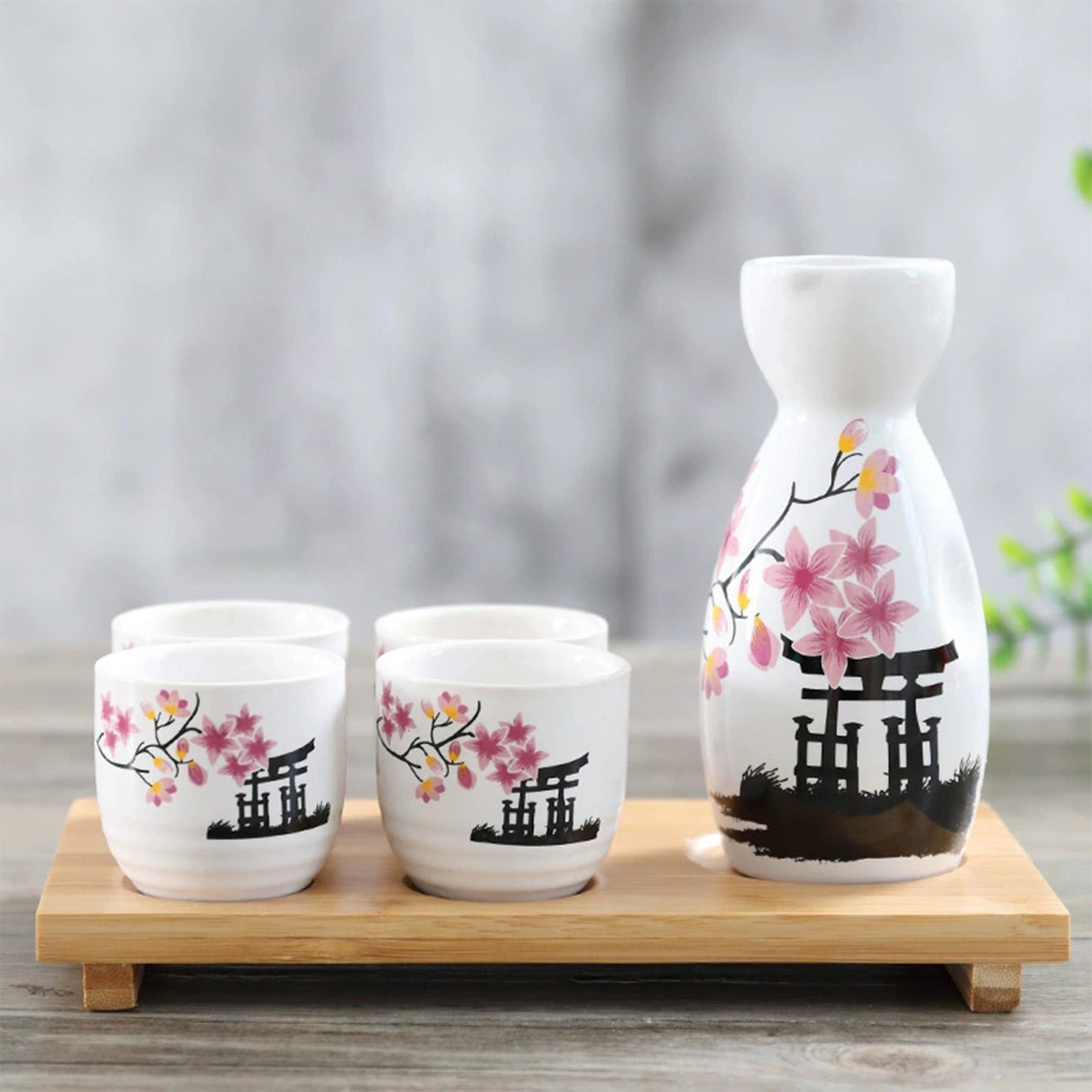 Japanese Sake Set Flower Patte - огляд і ціна Home Bar Set